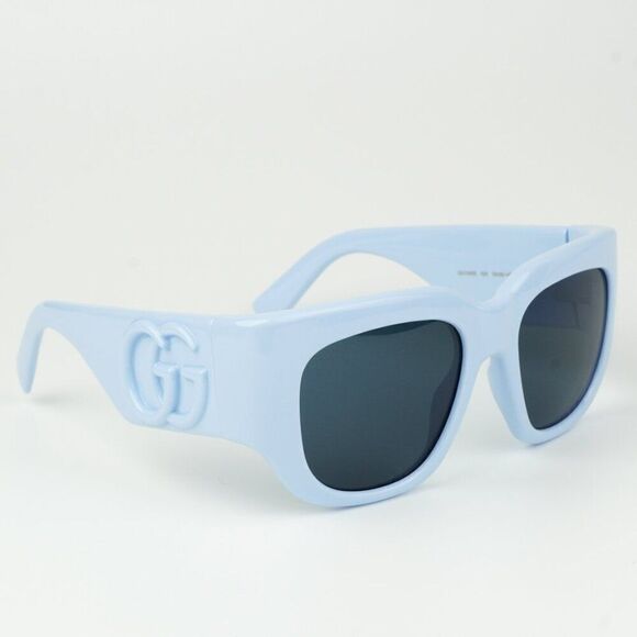 NEW Gucci GG1545S004 Light Blue Women Square Sunglasses GG 1545S